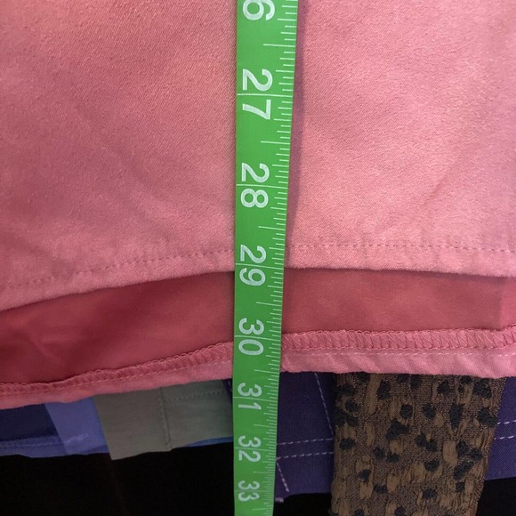 Joan‎ Rivers Shirt Womens Sz S Pink Microsuede Button Up Collared Blouse - Picture 12 of 13